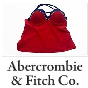 NWT Abercrombie & Fitch RWB swimsuit top size large
